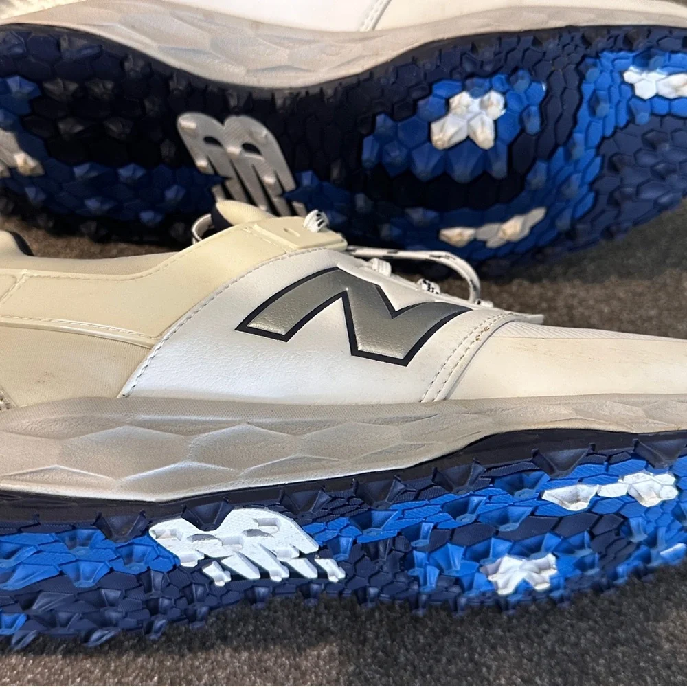 New Balance White Sneakers with Gray Accents